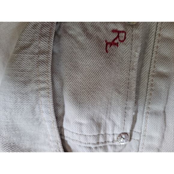 Polo Ralph Lauren White Slightly Distressed Jeans Size 36x30 - Picture 5 of 8